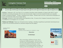 Tablet Screenshot of livingstoncameraclub.com