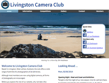 Tablet Screenshot of livingstoncameraclub.org.uk